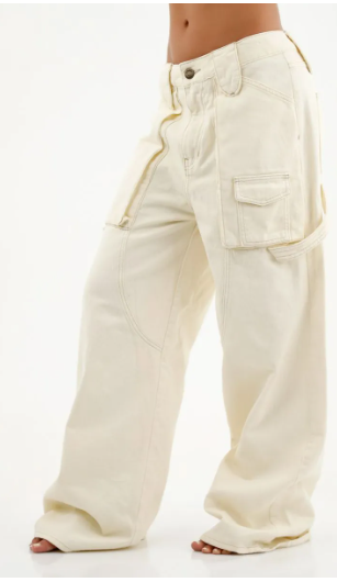 Tennis Neutral Chic Patch Jeans
