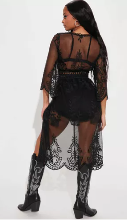 Kimono Negro Trendy