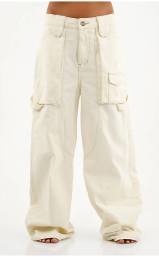 Tennis Neutral Chic Patch Jeans