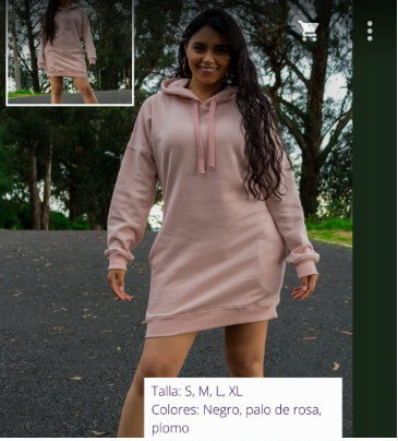 Vestido Hoodie Coqueta