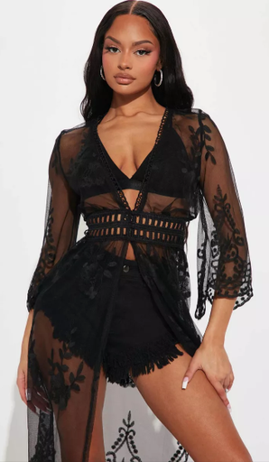 Kimono Negro Trendy