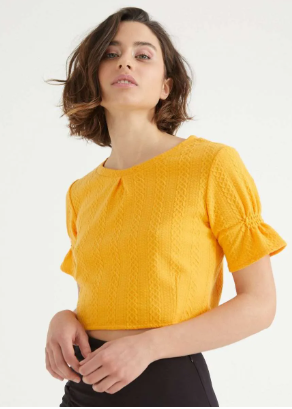 Cropped con Frunce Chic